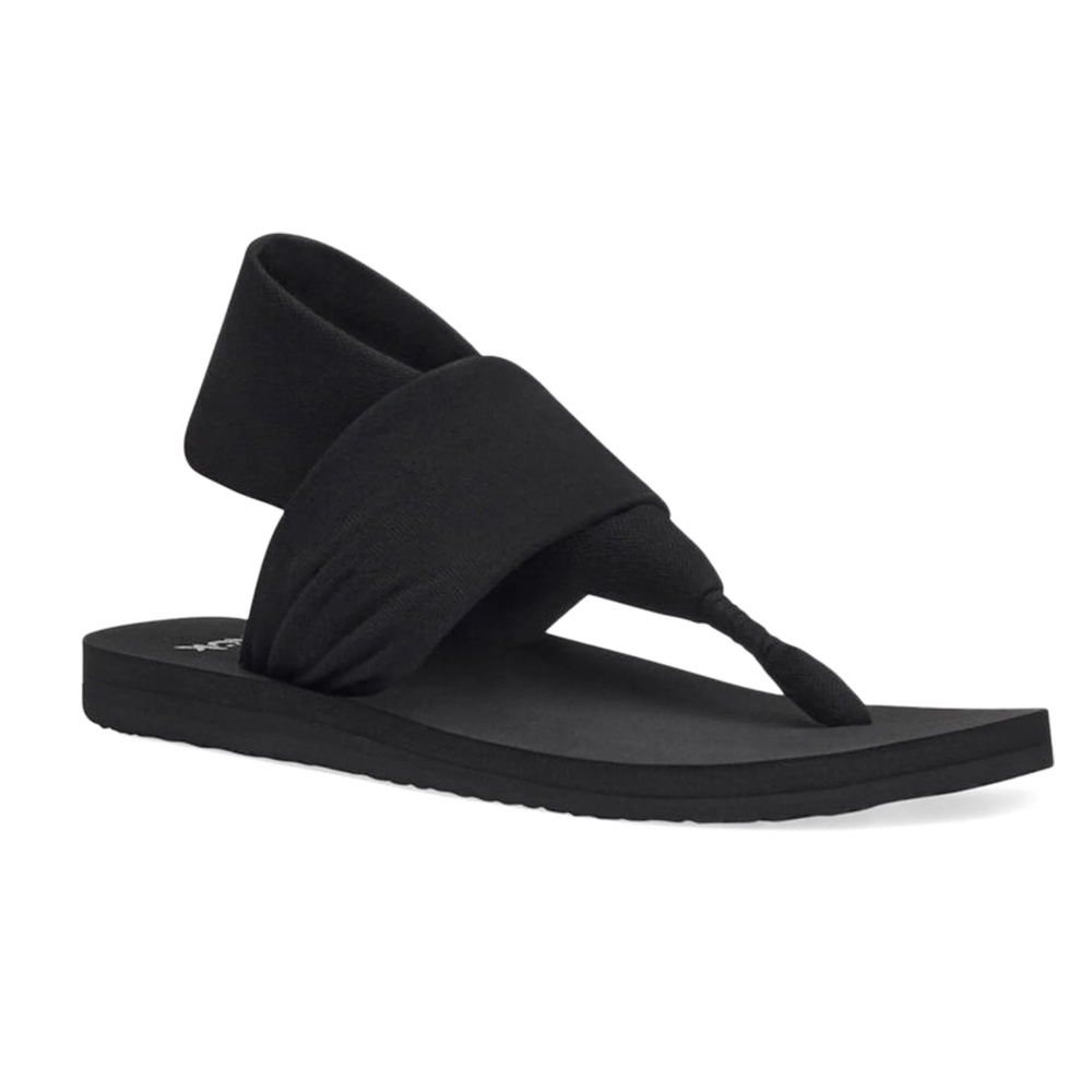 Sanuk Yoga Sling Wedge Women’s Size 10 Black